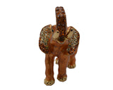 Handmade Elephant Trinket Box. Made with Enamel & Austrian Crystals over Pewter with Gold Plating.