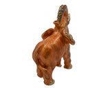 Handmade Elephant Trinket Box. Made with Enamel & Austrian Crystals over Pewter with Gold Plating.