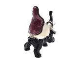 Bejeweled Circus Elephant Trinket Box. Hand Painted Enamel with Austrian Crystals