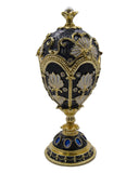 Big Floral Design Egg  Trinket Box. Hand Crafted with Austrian Crystal & Enamel with Some Amazing Details