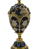 Big Floral Design Egg  Trinket Box. Hand Crafted with Austrian Crystal & Enamel with Some Amazing Details