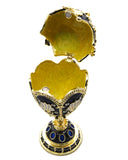 Big Floral Design Egg  Trinket Box. Hand Crafted with Austrian Crystal & Enamel with Some Amazing Details