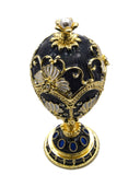 Big Floral Design Egg  Trinket Box. Hand Crafted with Austrian Crystal & Enamel with Some Amazing Details