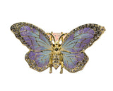 Bejeweled Colorful Butterfly Trinket Box. Handmade with Austrian Crystals Enamel