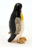 Penguin Trinket Box Handmade with Austrian Crystals