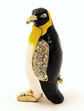 Penguin Trinket Box Handmade with Austrian Crystals