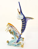 Marlin Fish Trinket Box. Very Detailed with Austrian Crystals