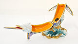 Marlin Fish Trinket Box. Very Detailed with Austrian Crystals