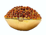 Bejeweled Fortune Cookie Trinket Box. Hand Set Austrian Crystals