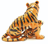 Tiger With Baby Trinket Box. Hand Detailed with Austrian Crystals