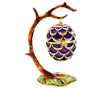 Bejeweled Hanging Egg Trinket Box