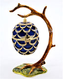 Bejeweled Hanging Egg Trinket Box