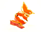 Garden Butterfly Trinket Box. Colorful Enamel with Austrian Crystals