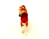 Thoroughbred Horse Trinket Box. Brown Enamel & Austrian Crystals