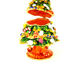 Christmas Tree and Gifts Trinket Box with Decoration. Made with Austrian Crystals