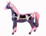 Standing Horse Trinket Box Made with Austrian Crystals & Enamel