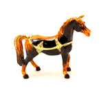 Standing Horse Trinket Box Made with Austrian Crystals & Enamel