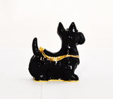 Charming Scotty Dog Trinket Box. Hand Painted Enamel with Austrian Crystals