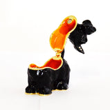 Charming Scotty Dog Trinket Box. Hand Painted Enamel with Austrian Crystals