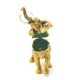 Sacred Elephant Trinket Box. Brown Enamel with Austrian Crystals