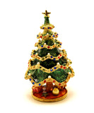 Christmas Tree with Faux Pearls & Austrian Crystals & Enamel