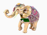 Elephant Decorative Trinket Box. Hand Crafted with Austrian Crystals