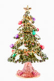 Christmas Tree with Decorations Trinket Box. Hand Crafted with Austrian Crystals Enamel