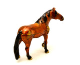 Horse Standing Trinket Box with Brown Enamel & Austrian Crystals