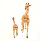 Giraffe with Baby Detachable Trinket Box Made with Austrian Crystals