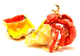 Seaside Hermit Crab Trinket Box Made with Austrian Crystals