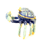 Jeweled Crab Trinket Box Made with Enamel & Austrian Crystals