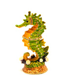 Sea Horse Small Trinket Box with Colorful Enamel & Austrian Crystals