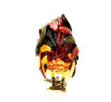 Feathered Rooster Trinket Box with Colorful Enamel & Austrian Crystals