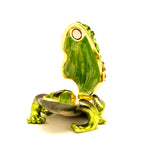 Small All Jeweled Frog Trinket Box. Hand Set Austrian Crystals & Enamel
