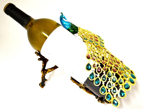 Peacock Wine Bottle Holder