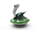 All Jeweled Frog sitting on Lily Pad Box