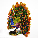 Fan Shape Tail Peacock Trinket Box
