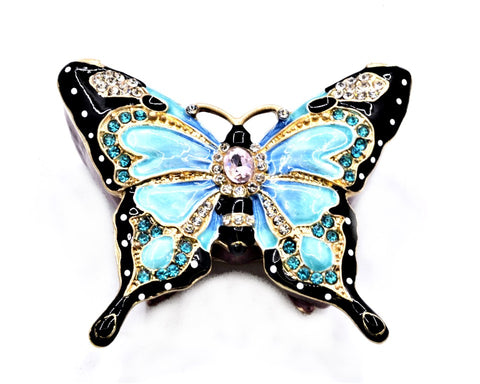 Bejeweled Butterfly Trinket Box