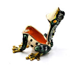 Bejeweled Frog Trinket Box