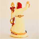 White Dress Santaclause Trinket Box