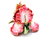 Orchid Flower Trinket Box