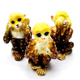 3 Wise Monkeys Trinket Box