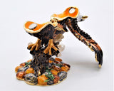 Hand Crafted Flying Eagle on Branch Trinket box