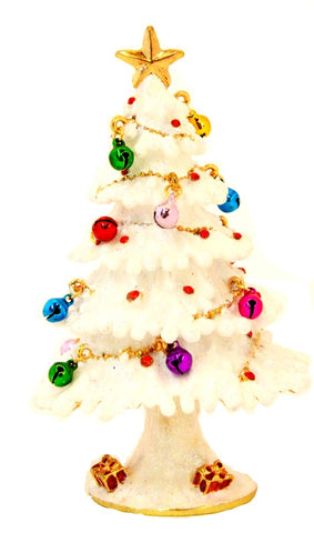 Christmas Tree with Decorations Trinket Box