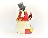 Snowman with Gifts Trinket Box