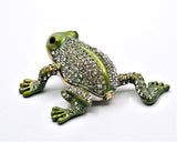 All Jeweled Leapaing Frog Tinket Box