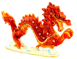 Asian Dragon Trinket Box with Austrian Crystals
