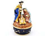 Hand Made Nativity Trinket Box