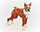 Standing Boxer Dog Trinket Box