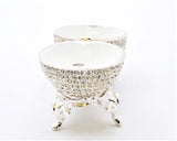 All Jeweled Egg Trinket Box with Stand